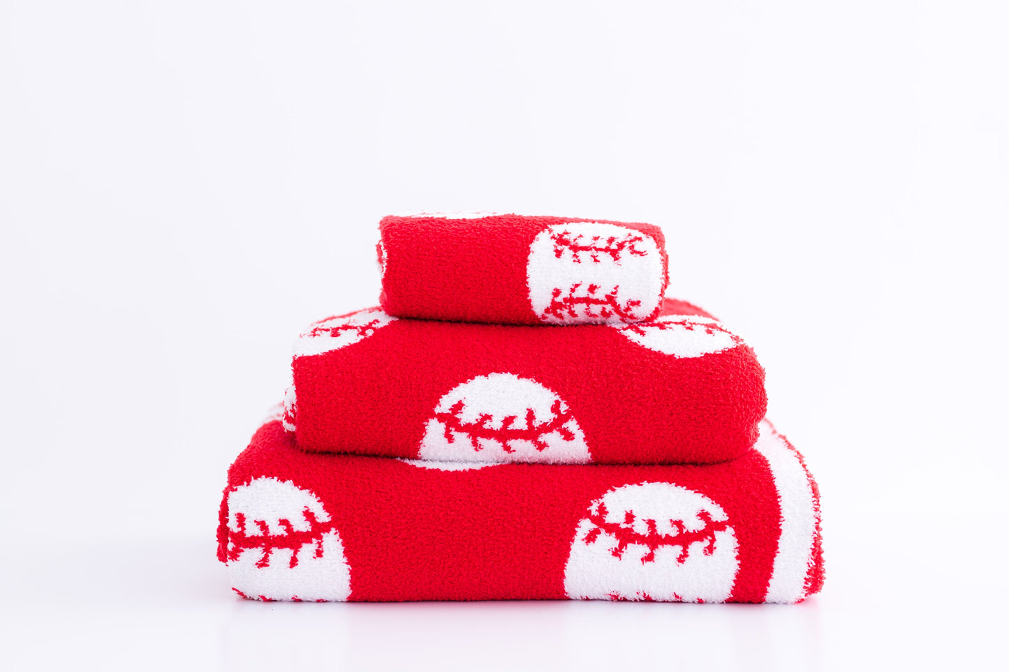 Baseball Plush Blanket- RED/TODDLER