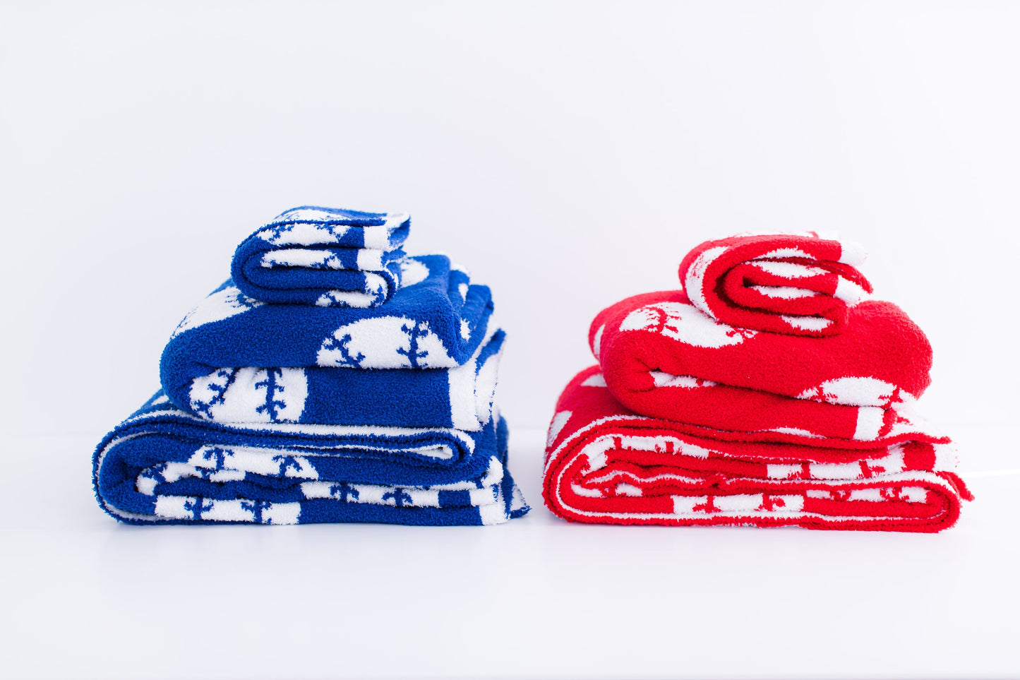 Baseball Plush Blanket- RED/TODDLER
