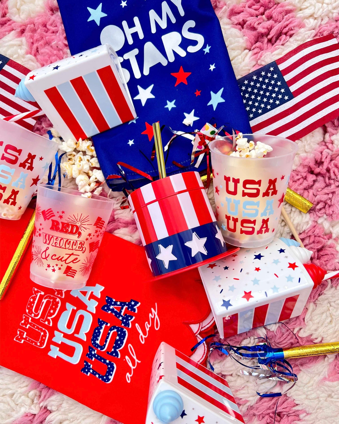 Hats Off To The USA Patriotic Sippers (Set of 2)