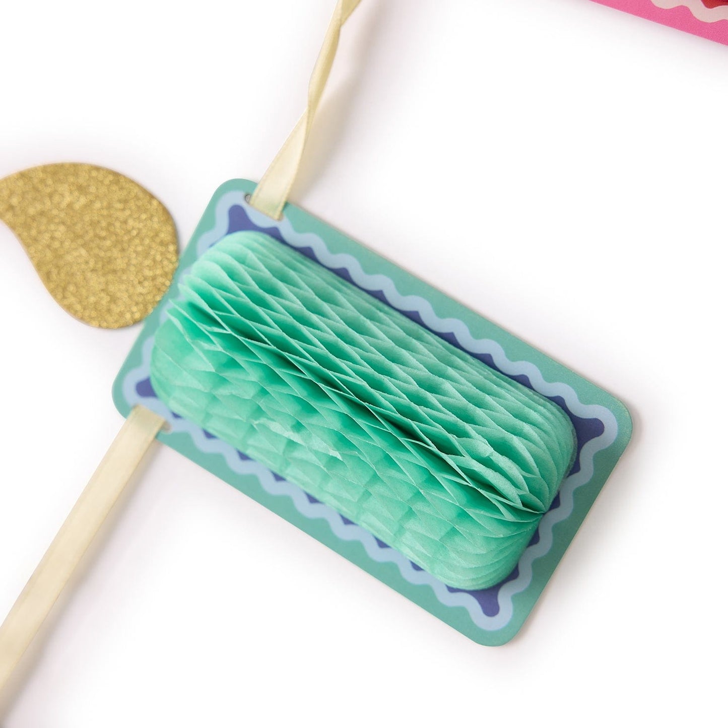 Honeycomb Birthday Candle Banner