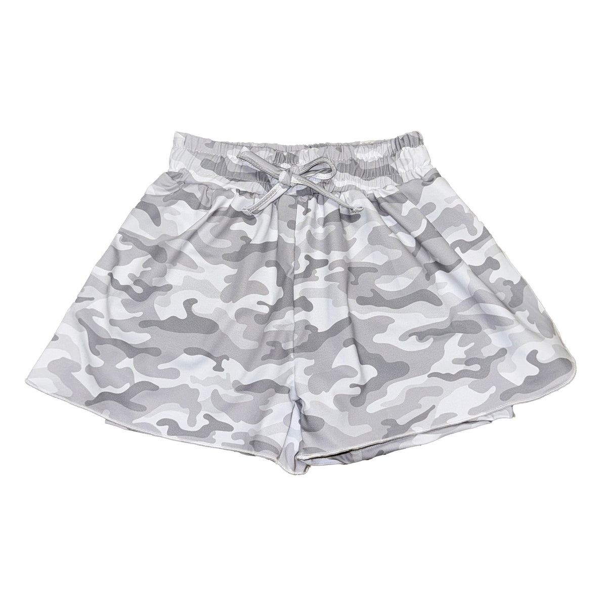 Kids' Butterfly Shorts - Gray Camo