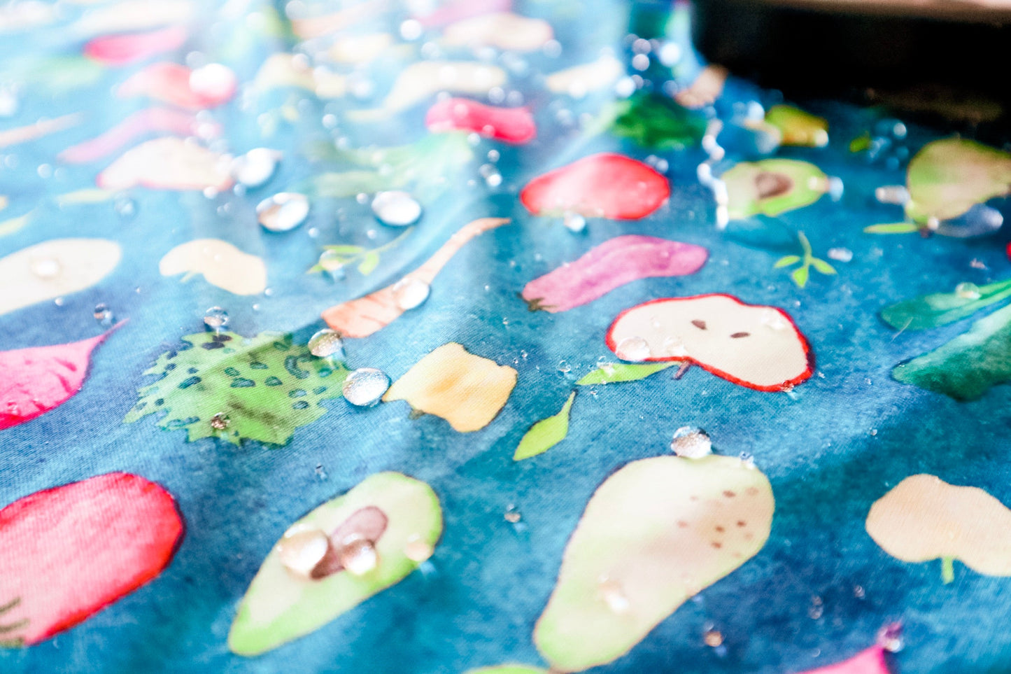 Organic Produce Splash Mat - A Waterproof Catch-All for Highchair Spills and More!