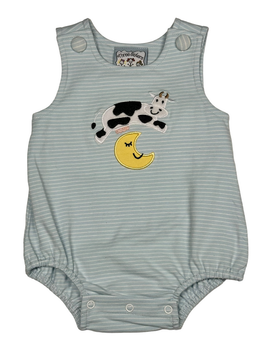 Cow Over the Moon Applique Bubble