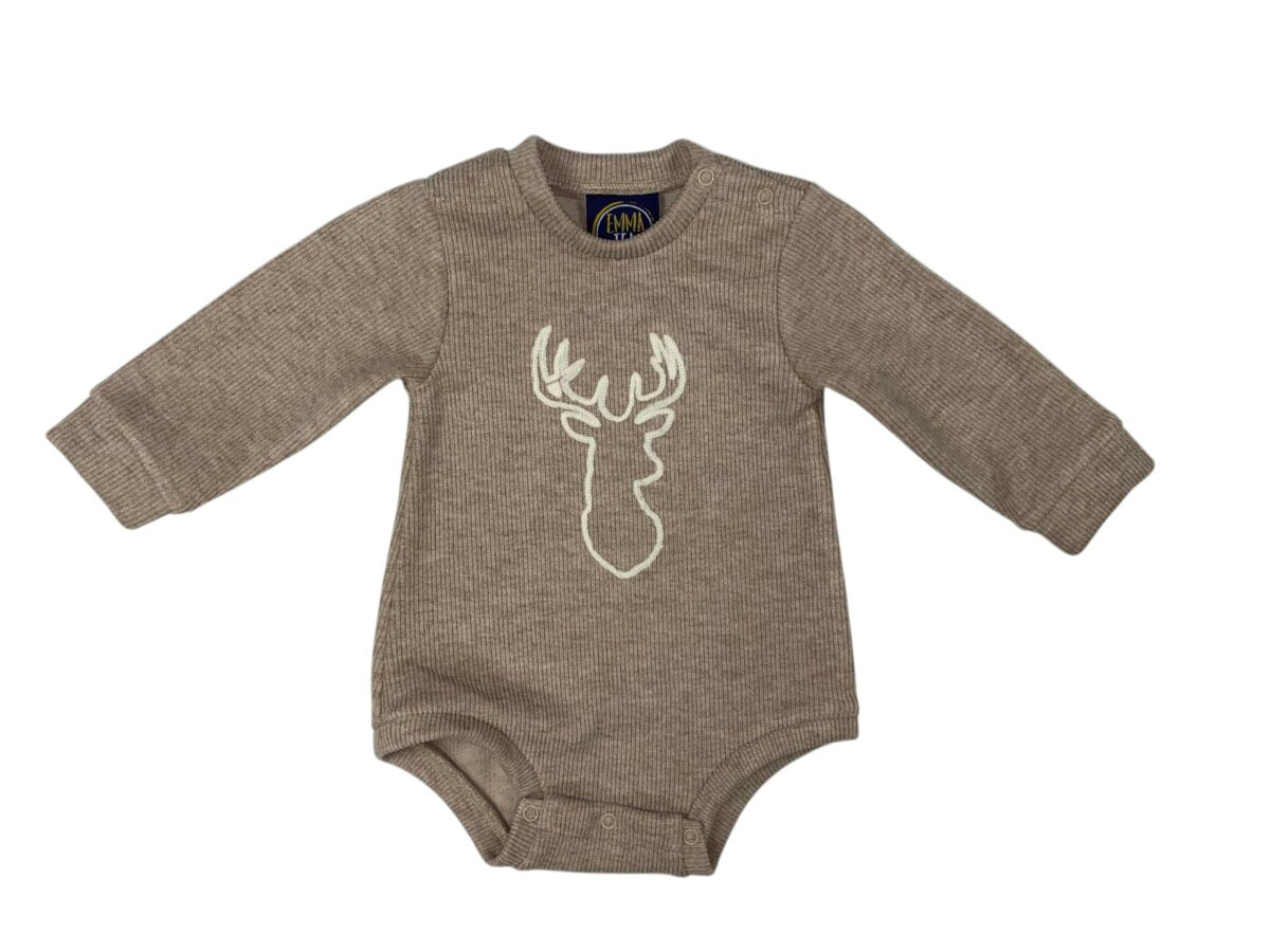 Deer Embroidery Bubble & Sweater