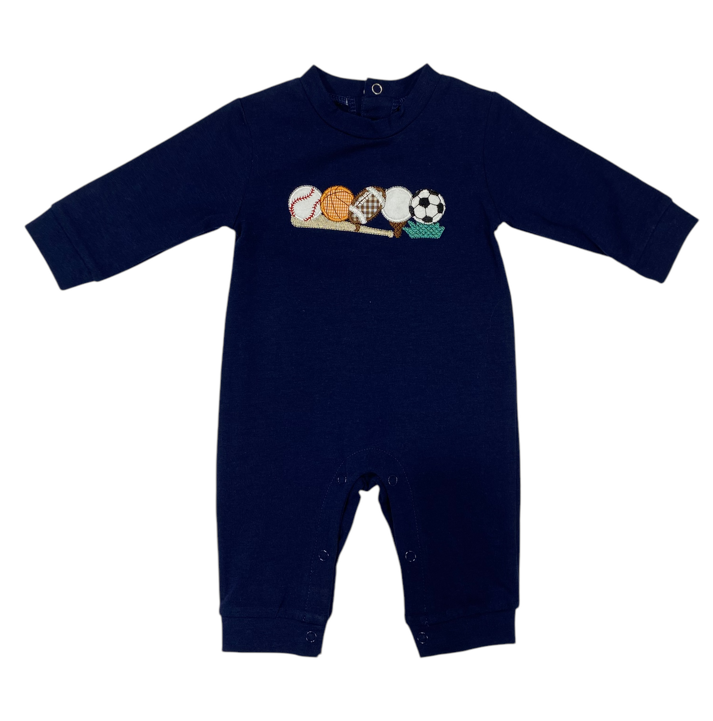 Sports Appliqué Boys Romper