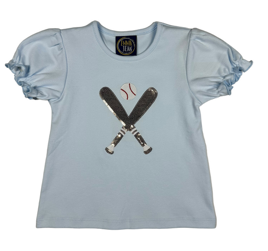 Girls' Sequin Baseball Tee