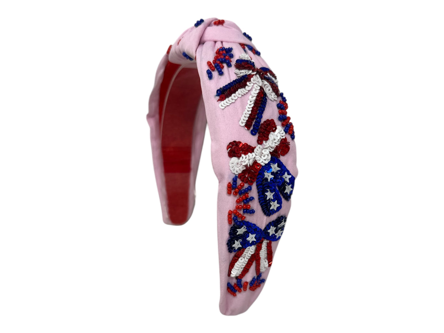 Headband Knot - 4th of July Sequin Bow
