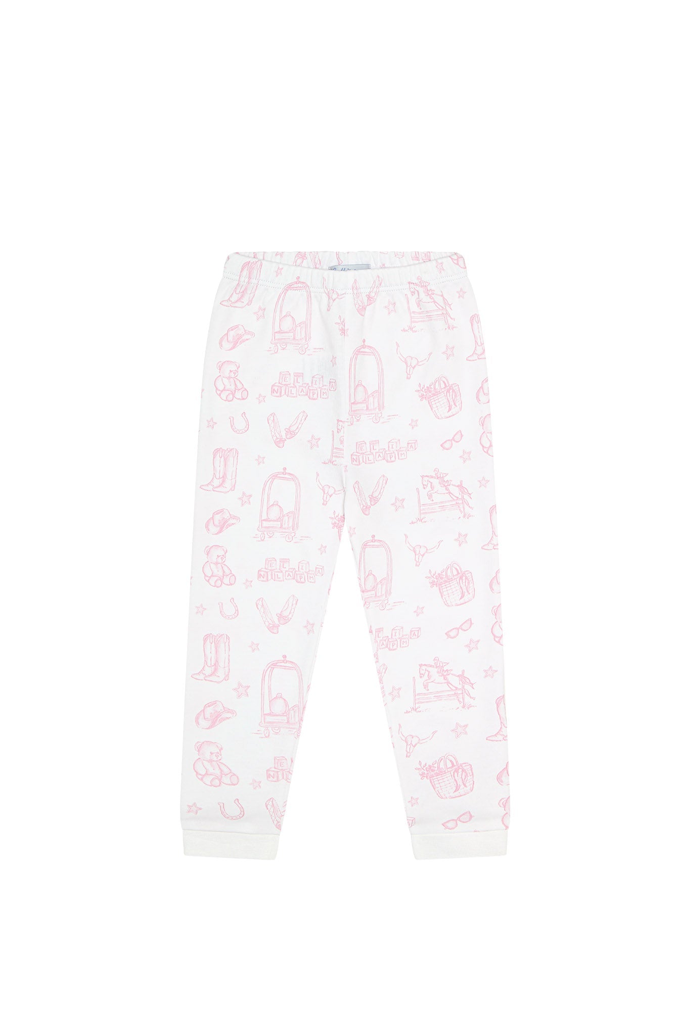 Pink Lone Star Toile Pajamas