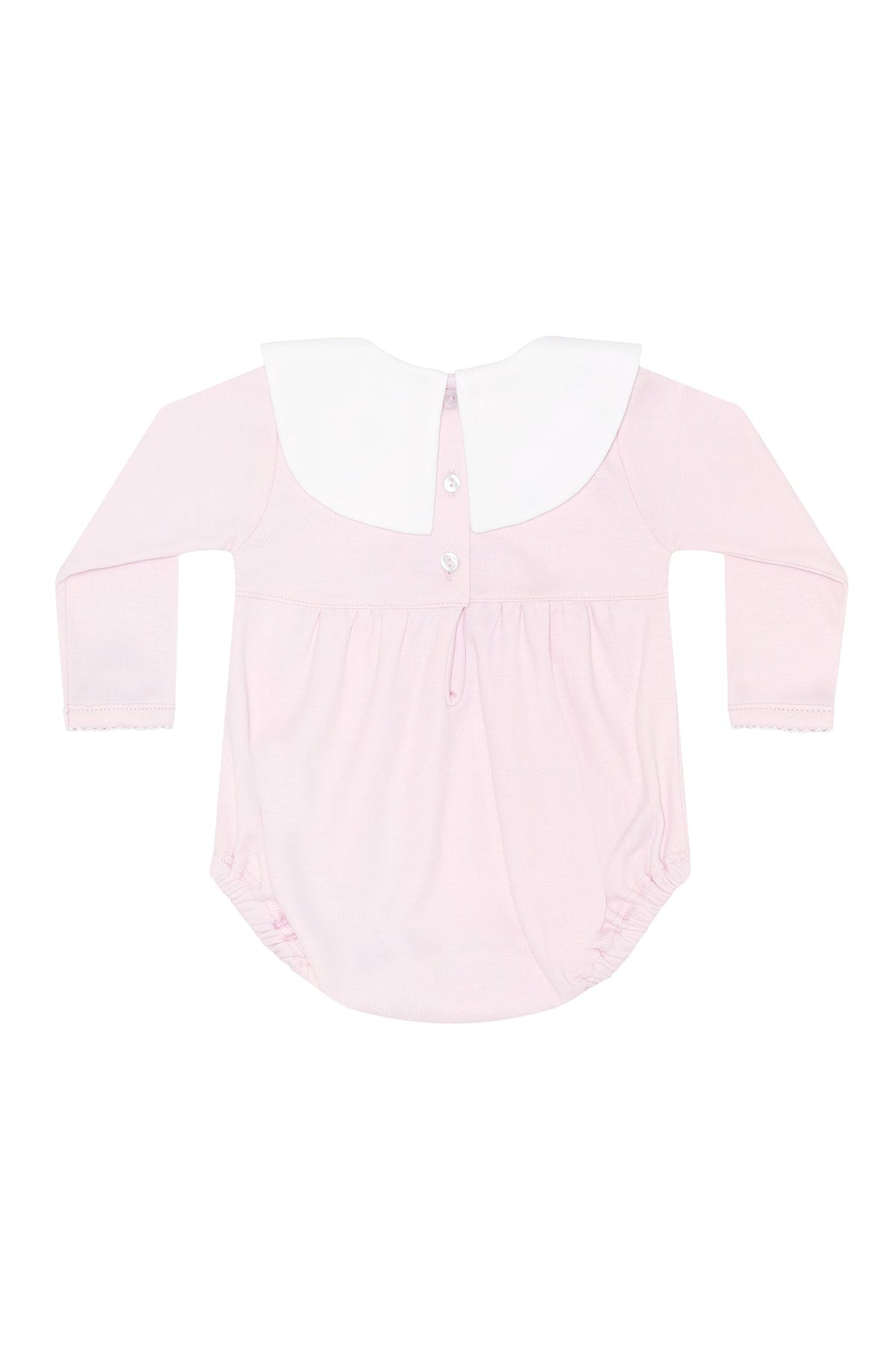 Pink Rocking Horse Embroidered Bubble LS