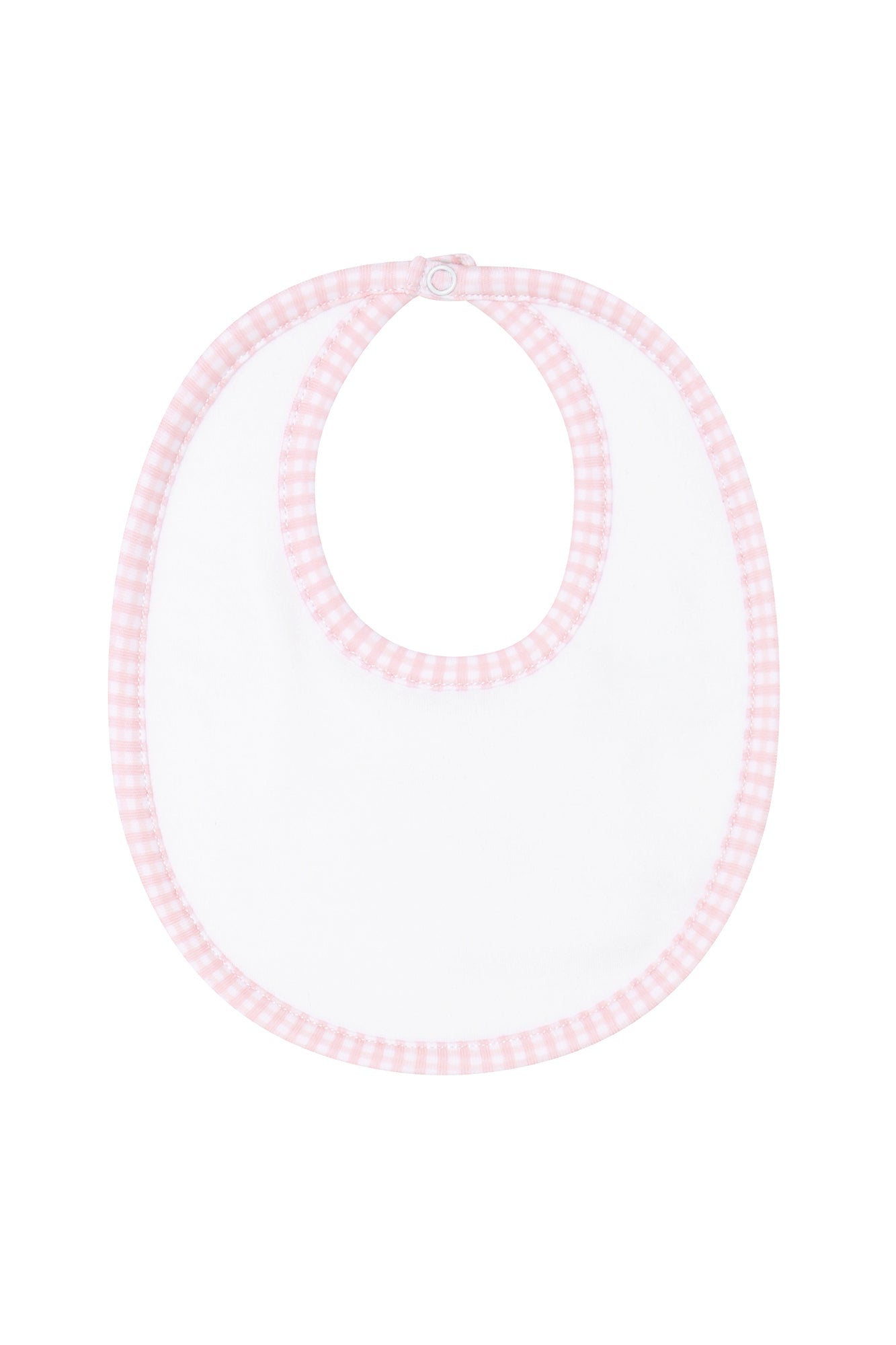 Pink Gingham Bib