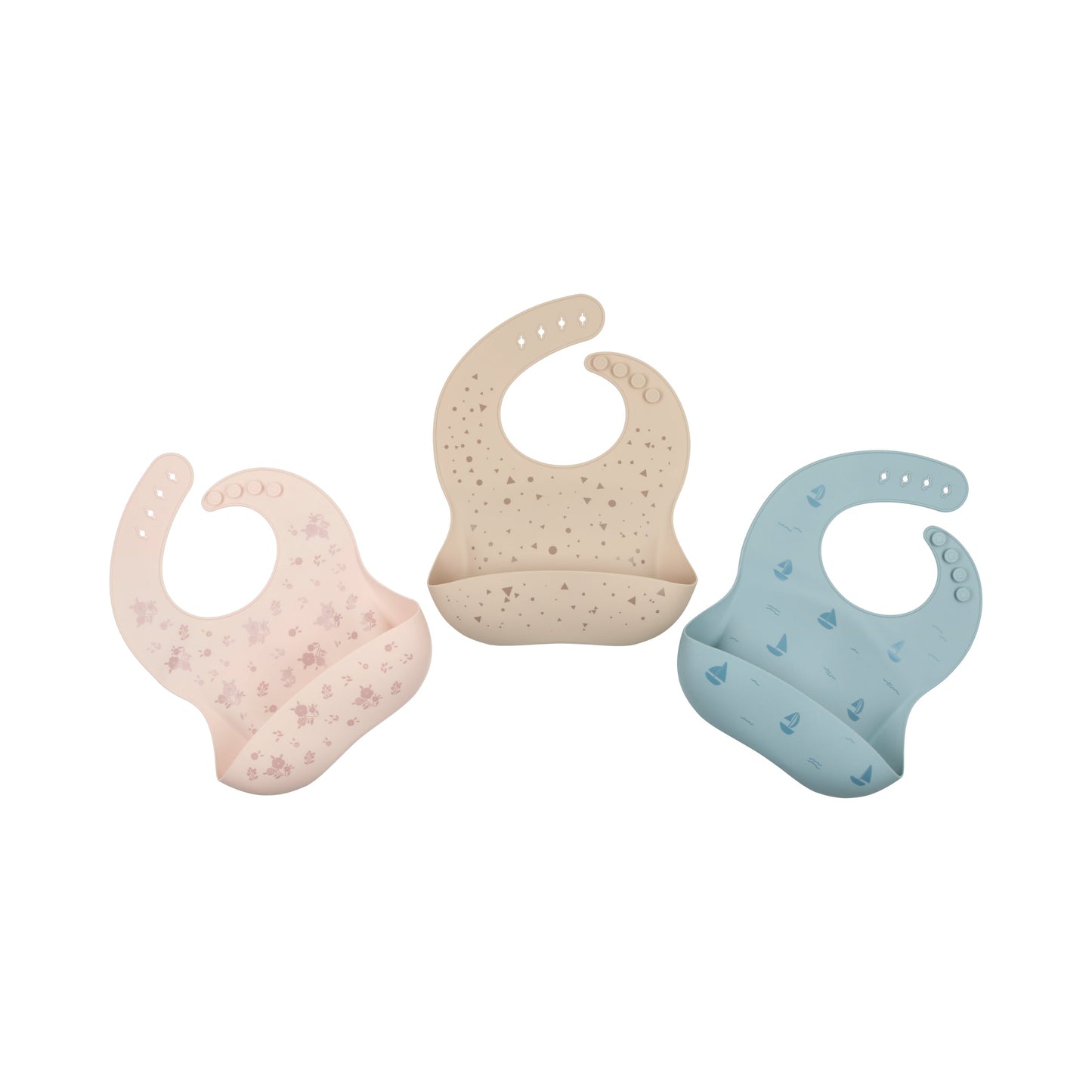 Silicone Bib-Sailboat/Blue