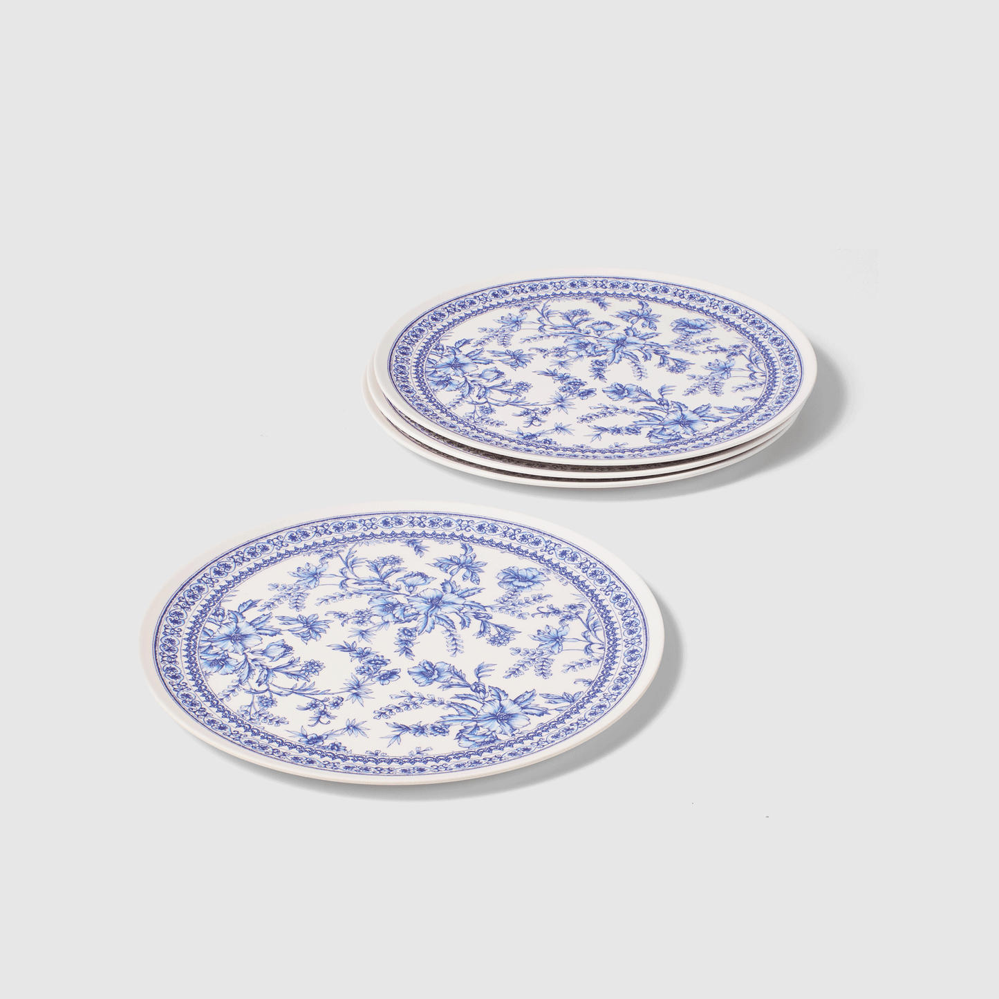 Bamboo Blue Toile Large Plates (Pack of 4)