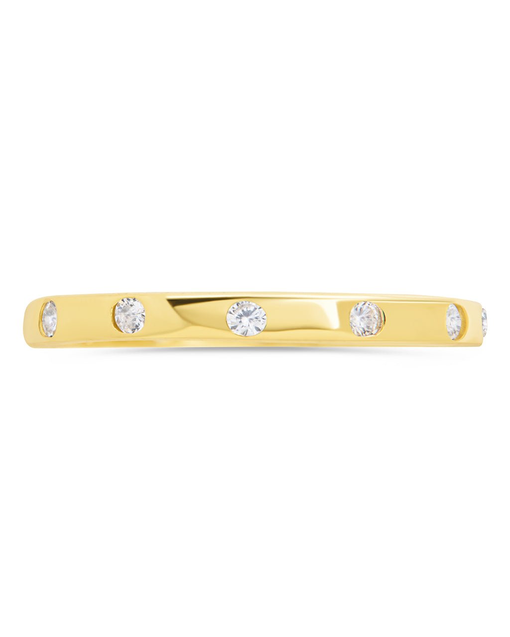 Sterling Silver Mindy CZ Studded Ring