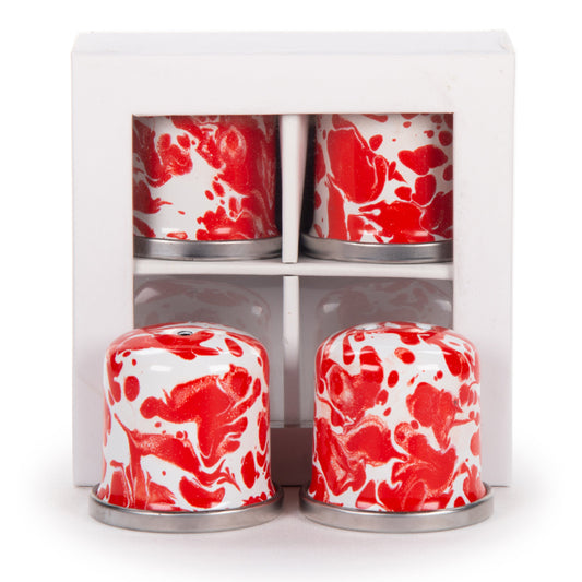 Red Swirl Salt & Pepper