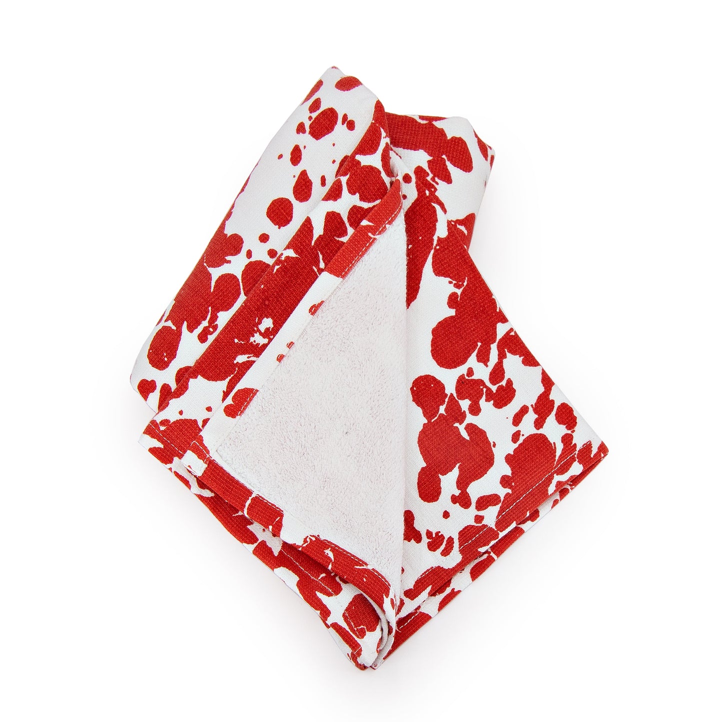 Red Swirl Kitchen Towel Set - of 2