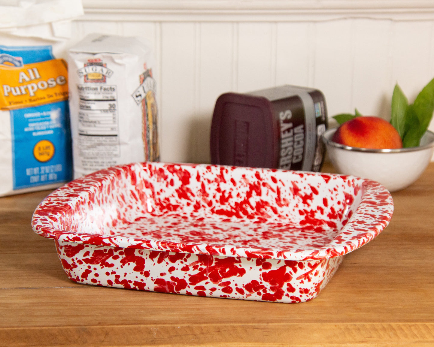 Red Swirl Brownie Pan