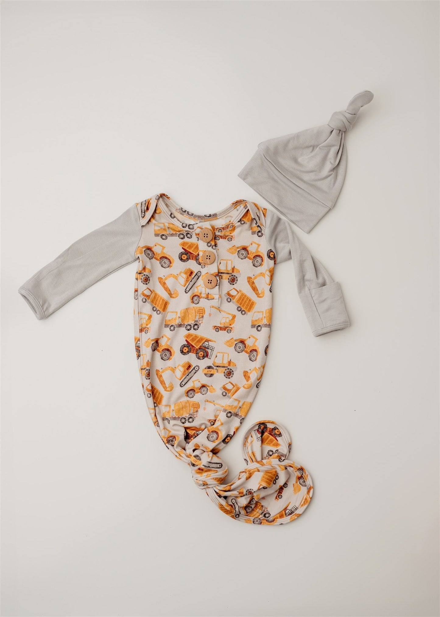 Little Loaders Knot Gown with Hat