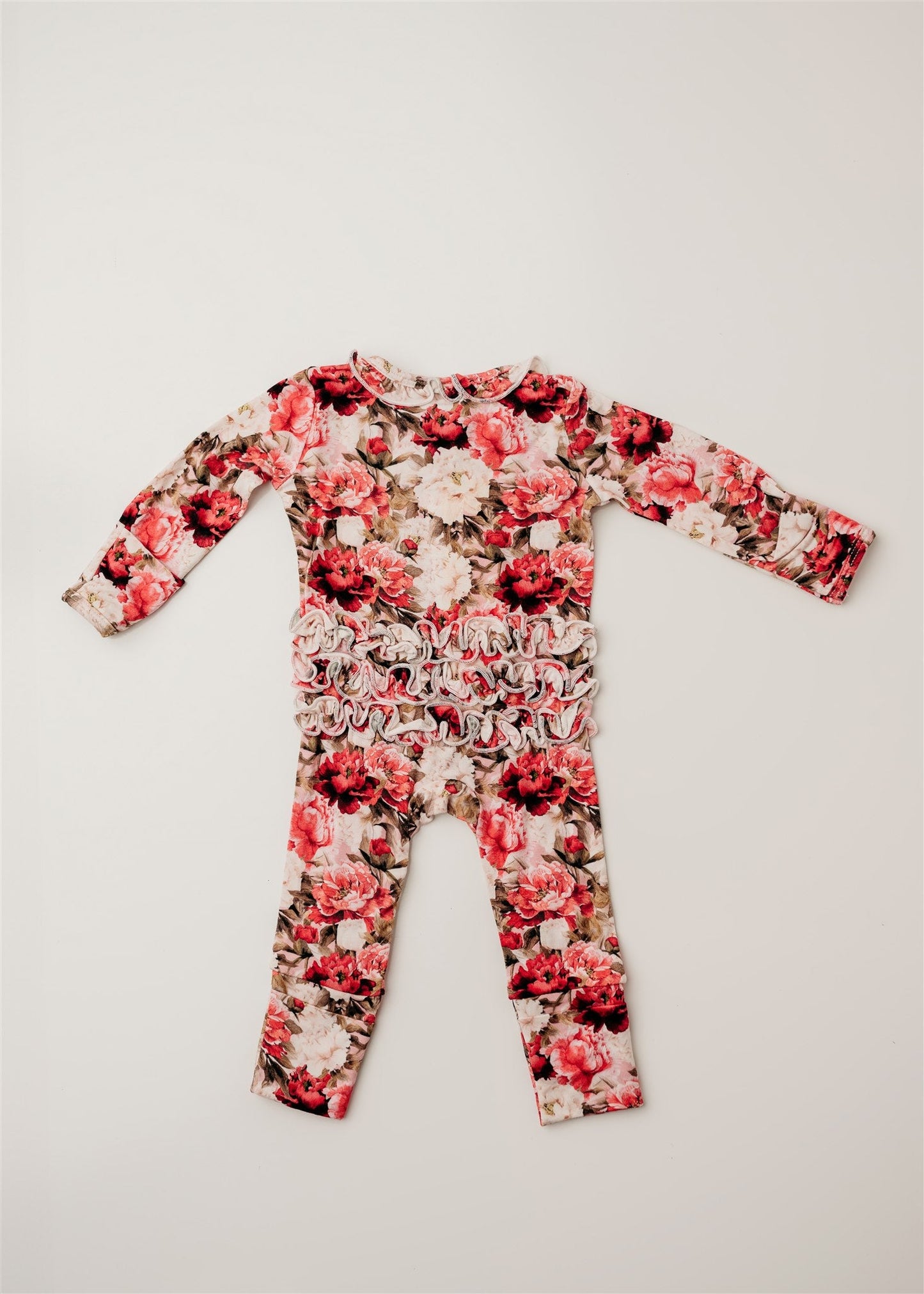 Crimson Bloom Footie