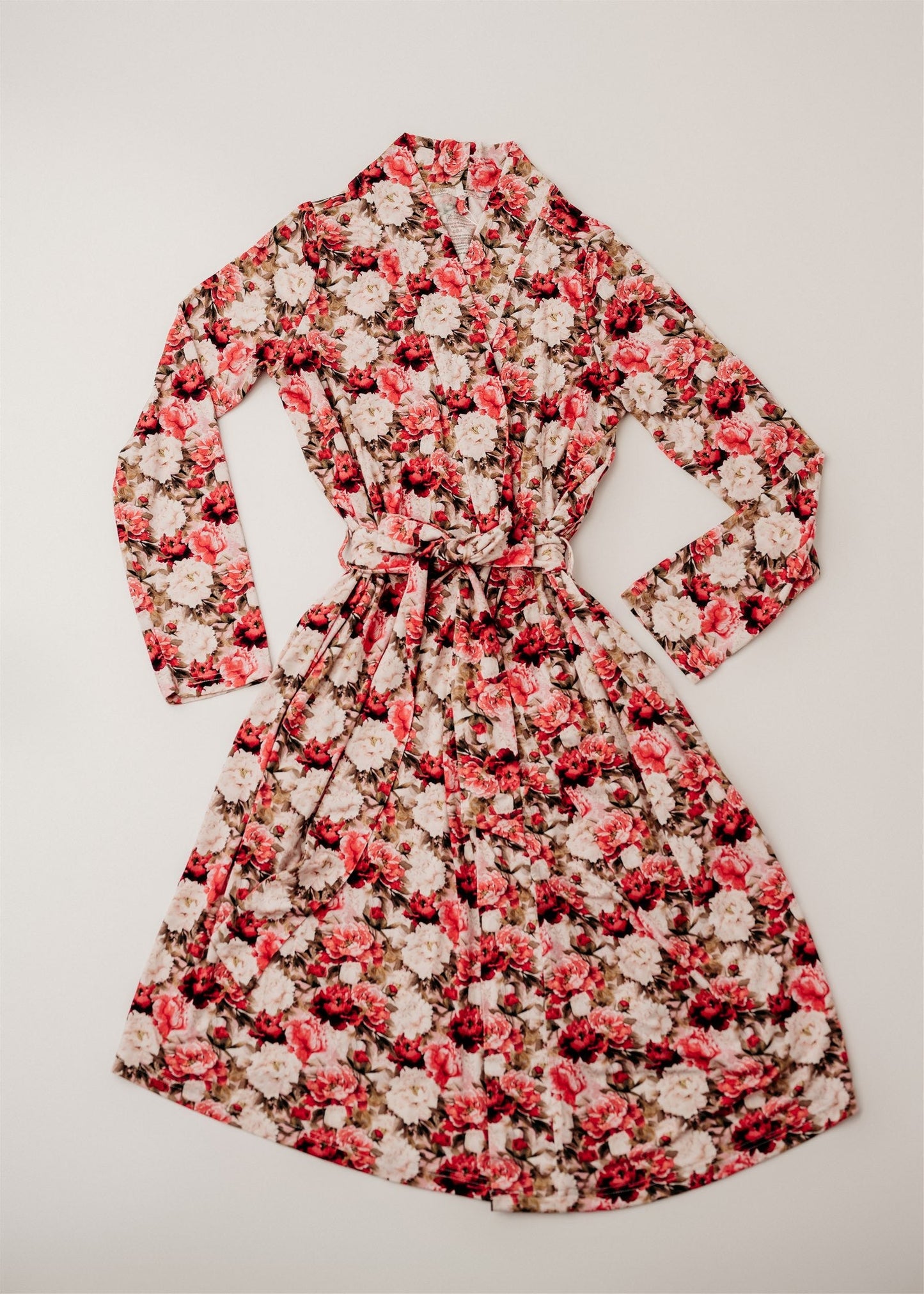 Crimson Bloom Mommy Robe