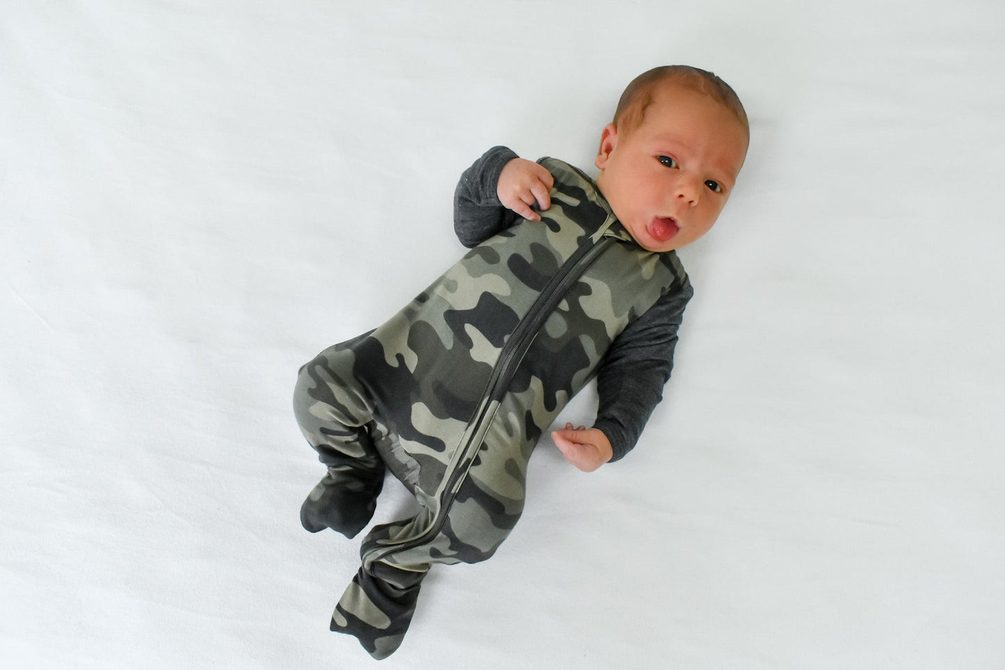Camo Zip Footie
