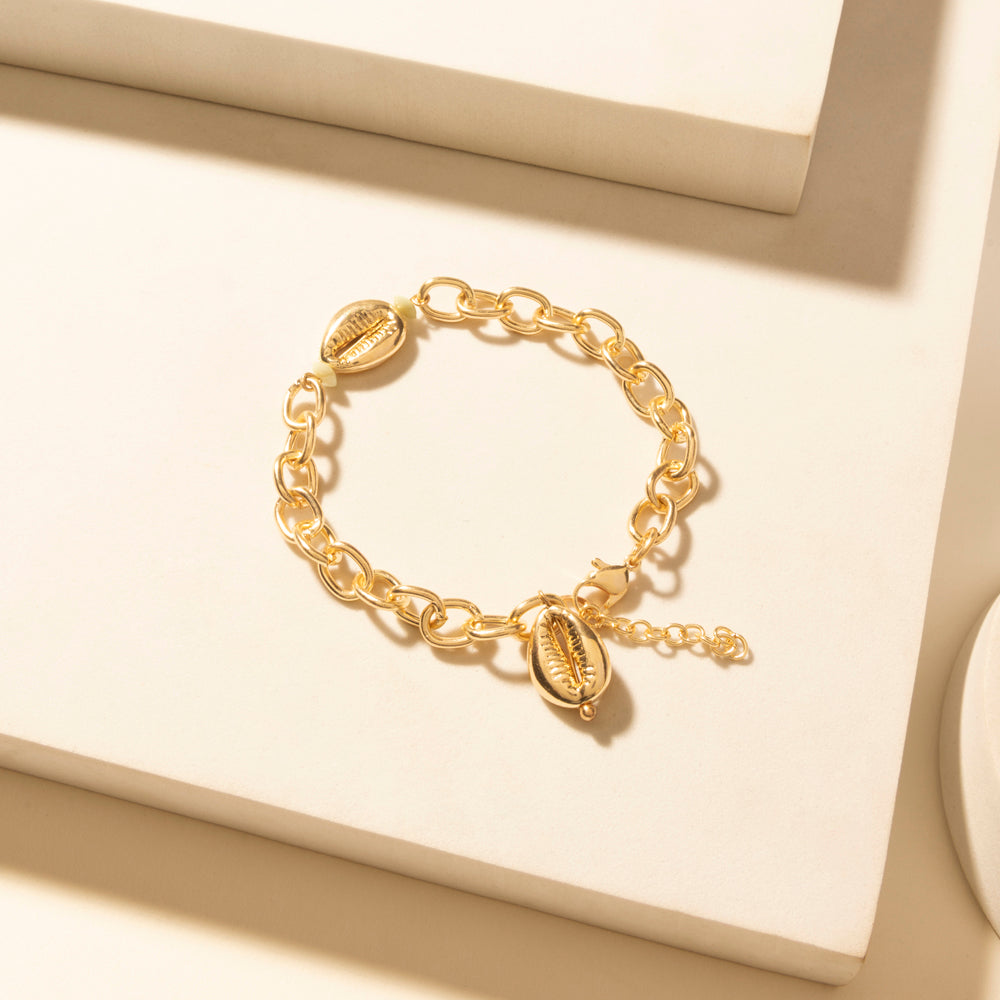 Myra Palomino Shine Stack Bracelet in Frost Green