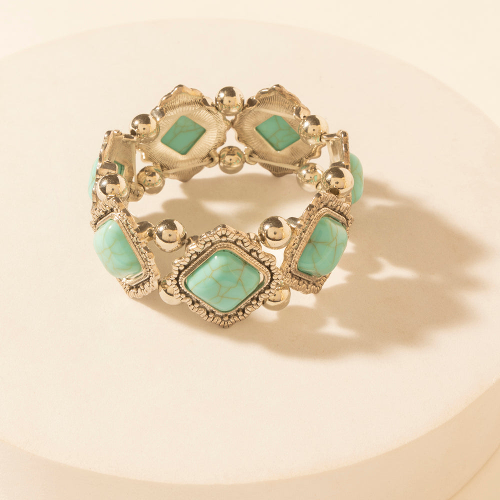 Myra Skystone Elastic Cuff in Creek Blue