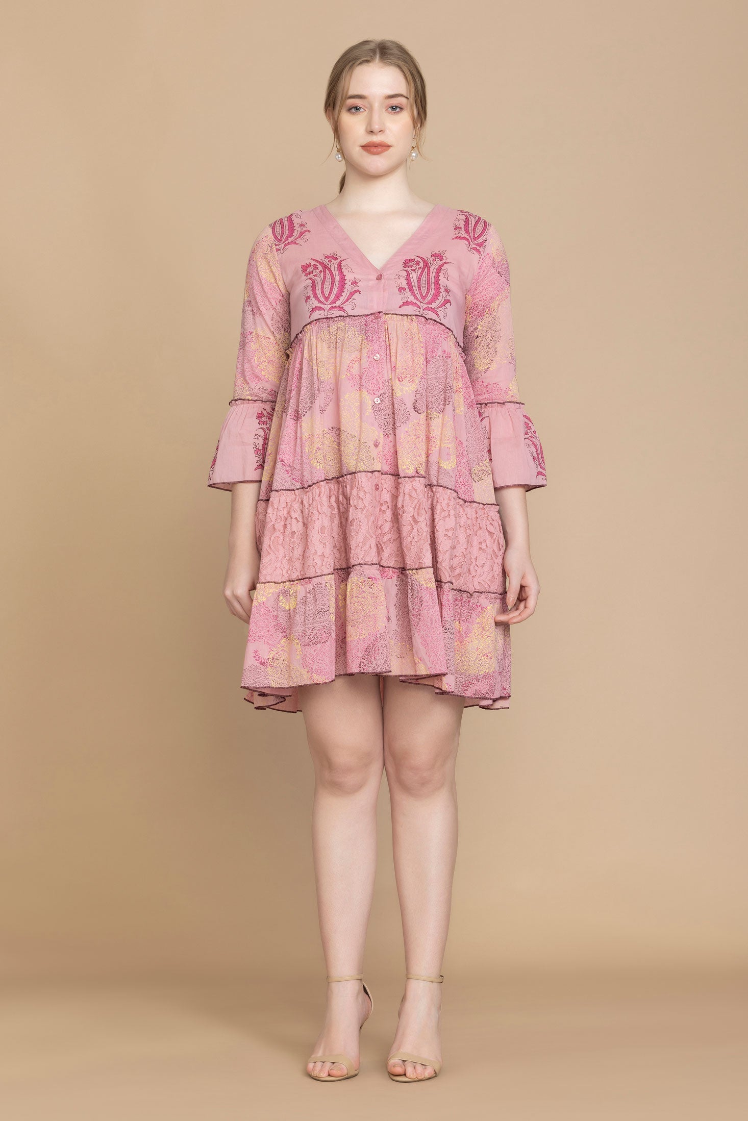 pink babydoll dress long sleeve Pond Blossom Babydoll Dress – The Prissy Pelican