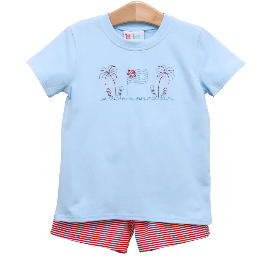 Boy's Grand Old Flag Short Set