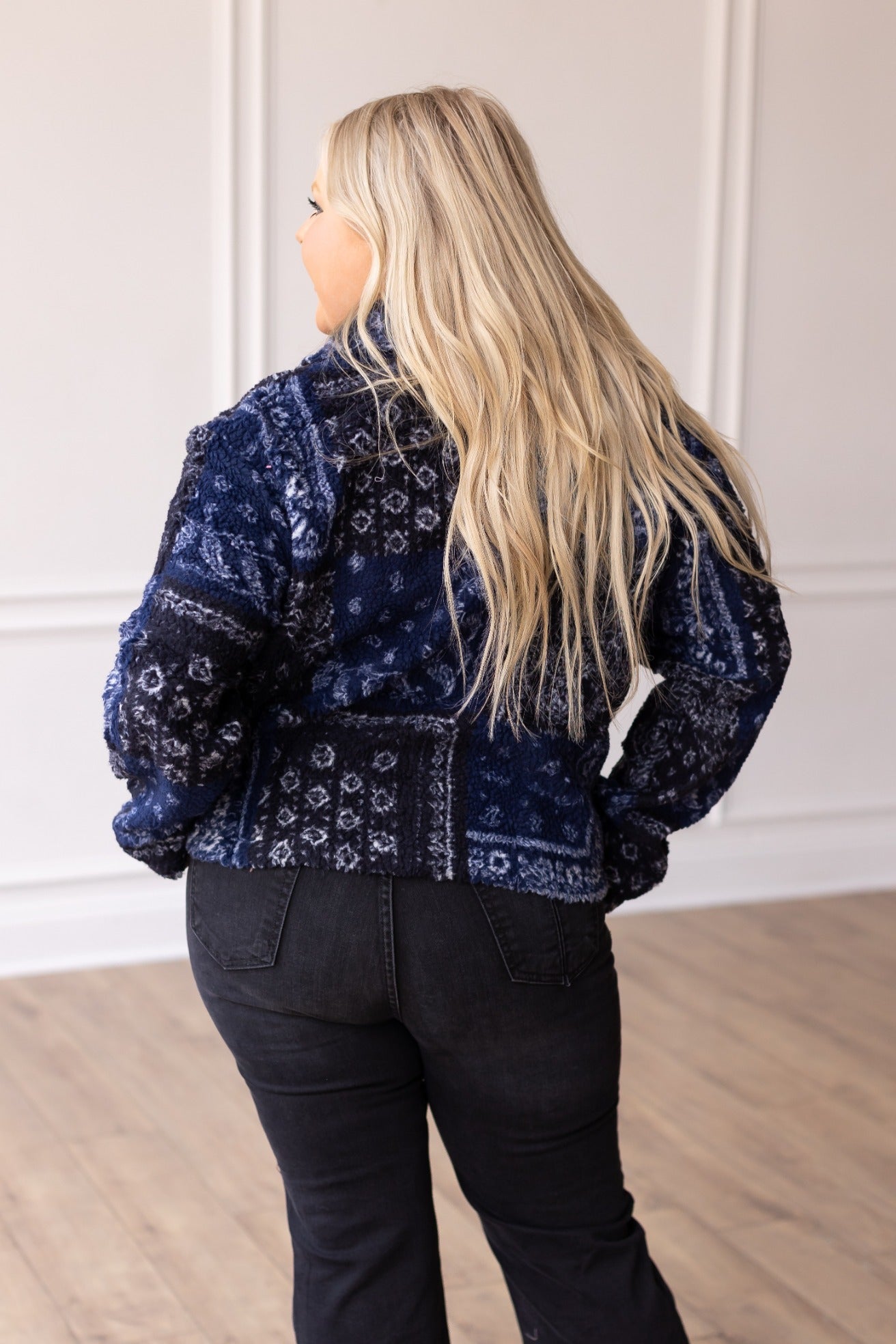 Bandana Print Western Sherpa