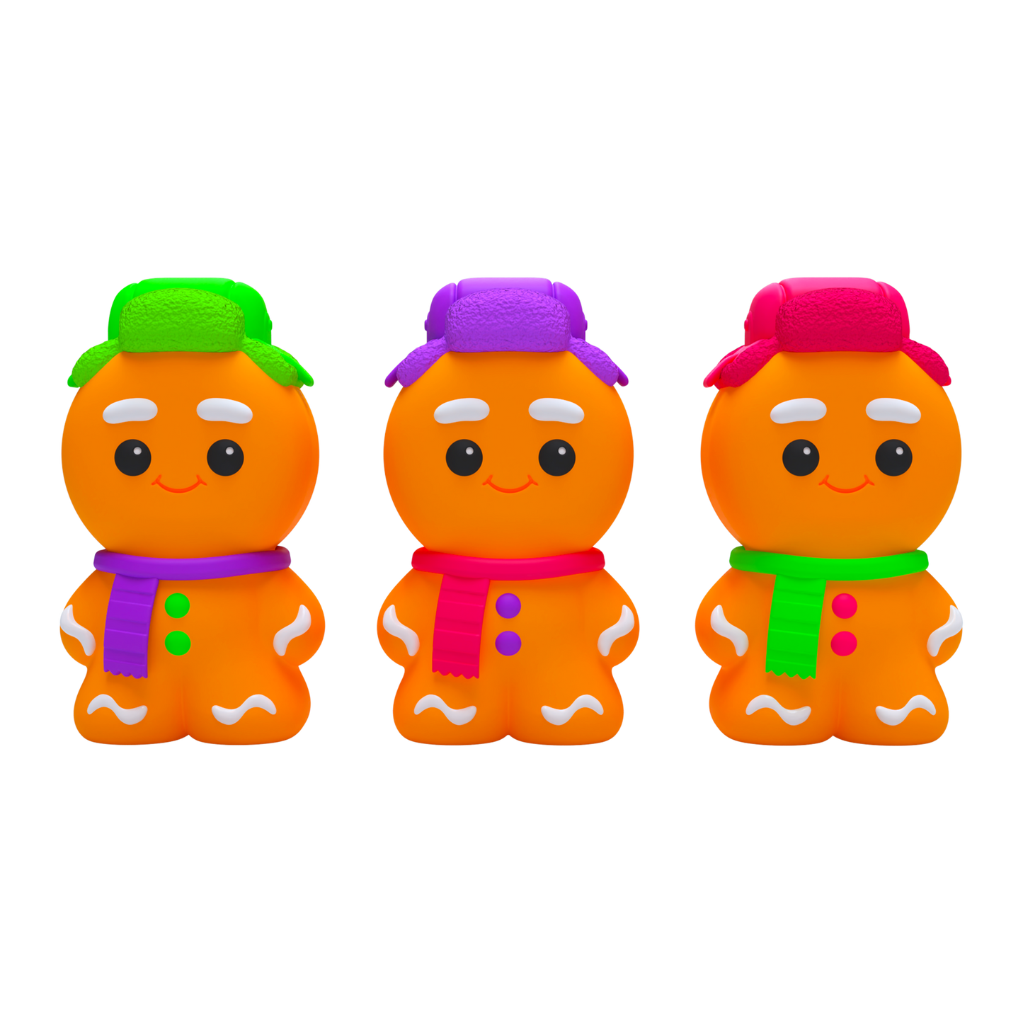 NeeDoh Ginger Glowman – Holiday Glow-in-the-Dark Squishy Toy