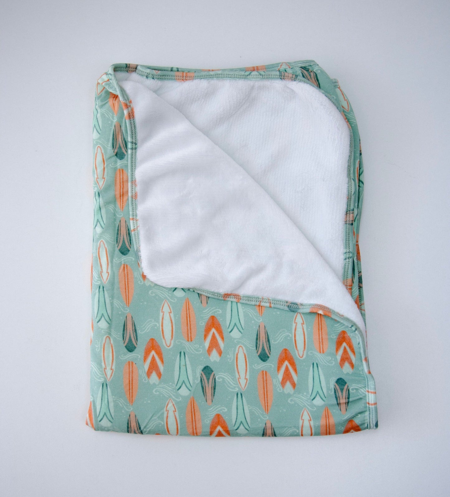 Wave Rider | Plush Swaddle Blanket