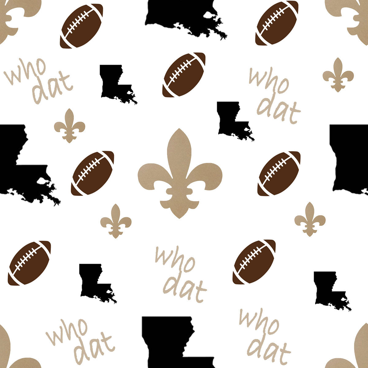 Who Dat Ruffle Bamboo Pajamas