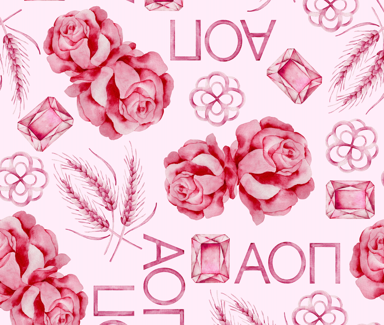 Alpha Omicron Pi Door Hanger