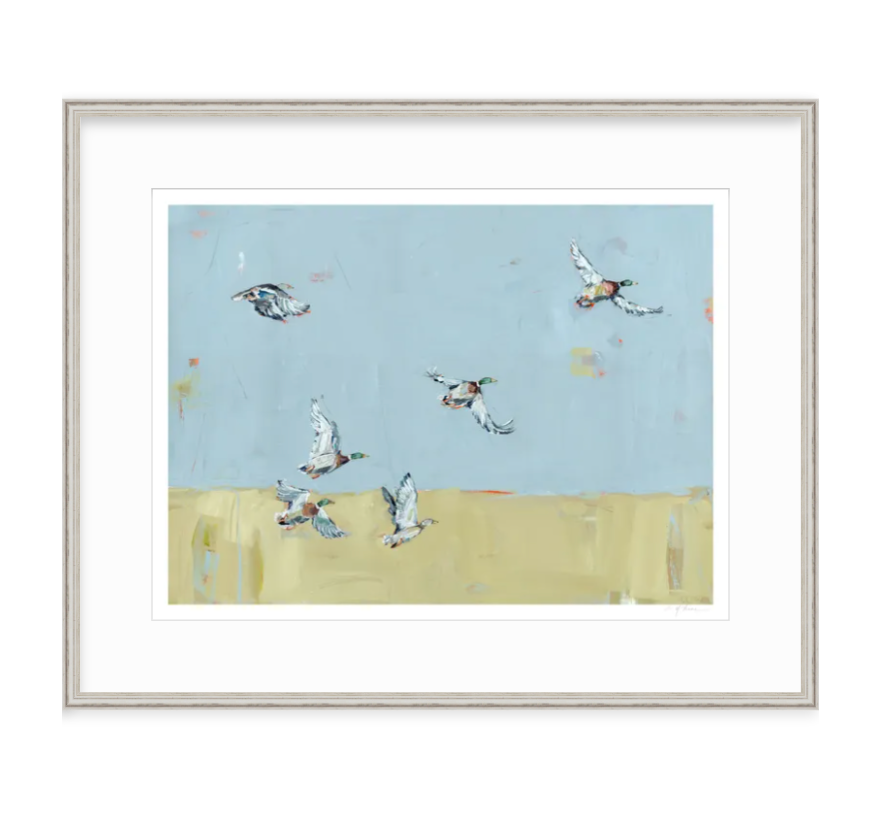 Here We Go Again Ducks Fine Art Print