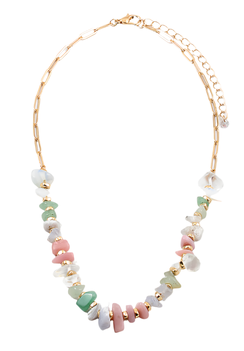 Beaded Necklace - Pastel Mix