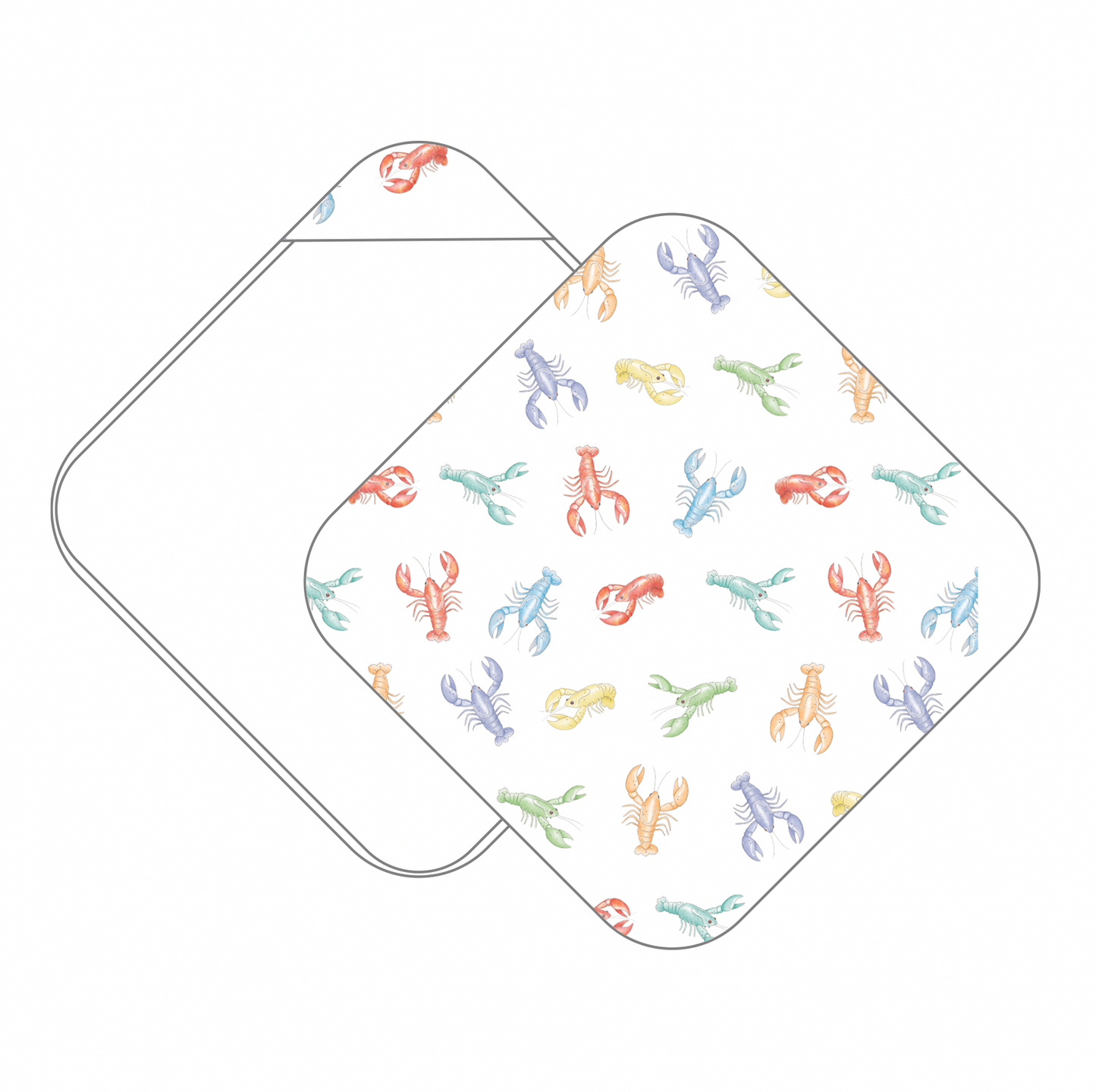 Colorful Claws Muslin Hooded Baby Towel (Pre-Order Arriving Spring 2026)