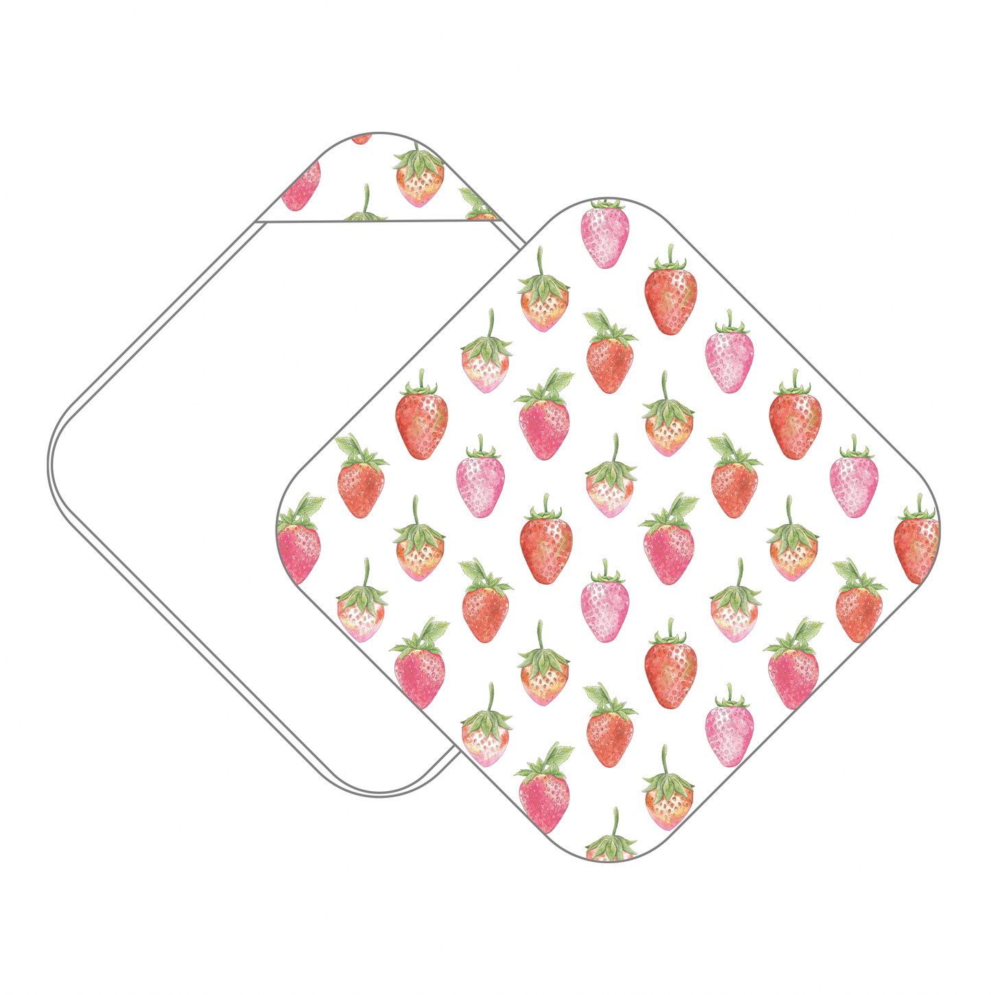 Berry Cute Muslin Hooded Baby Towel (Pre-Order Arriving Spring 2026)