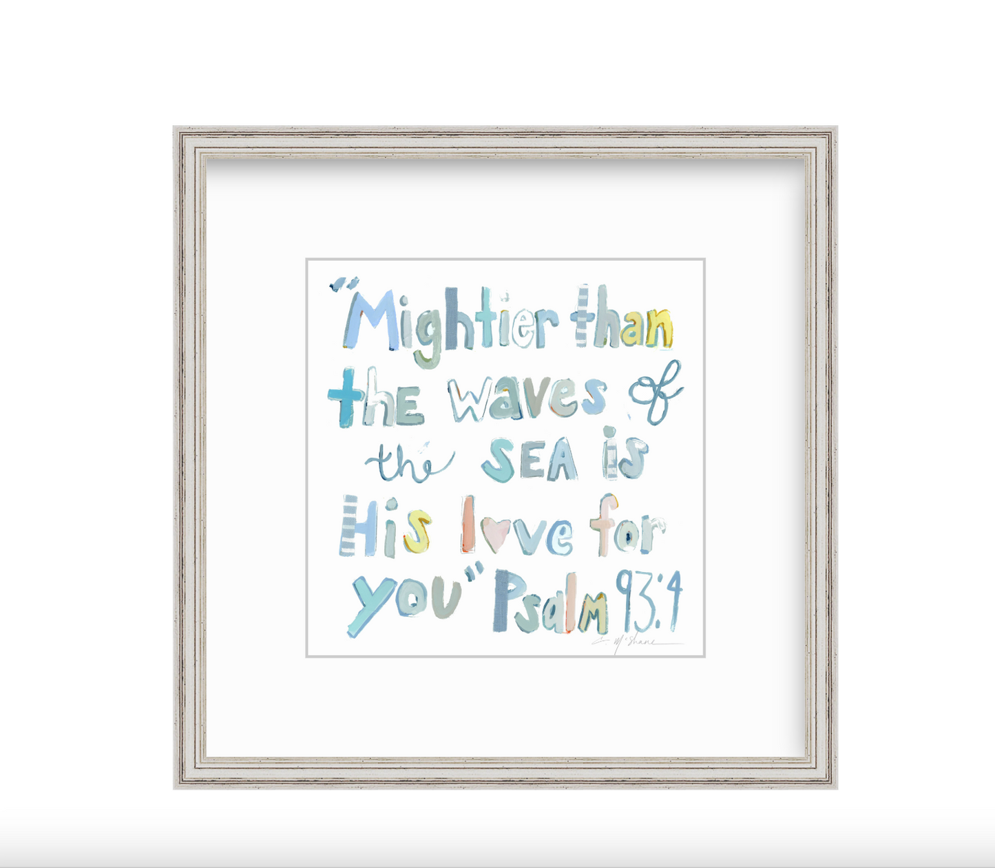 Psalm 93:4 Bible Verse Fine Art Print