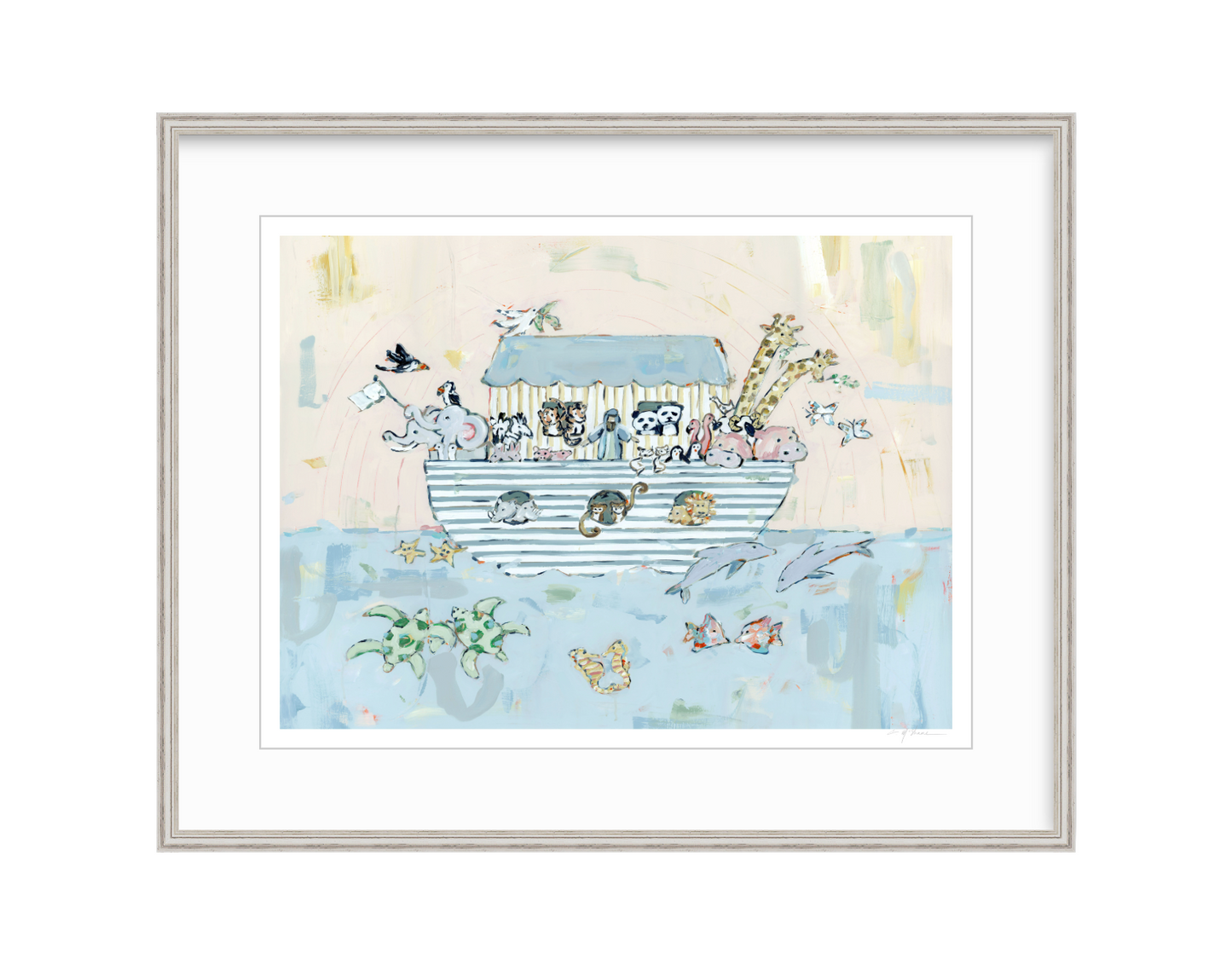 Noah's ark V Nursery Fine Art Print