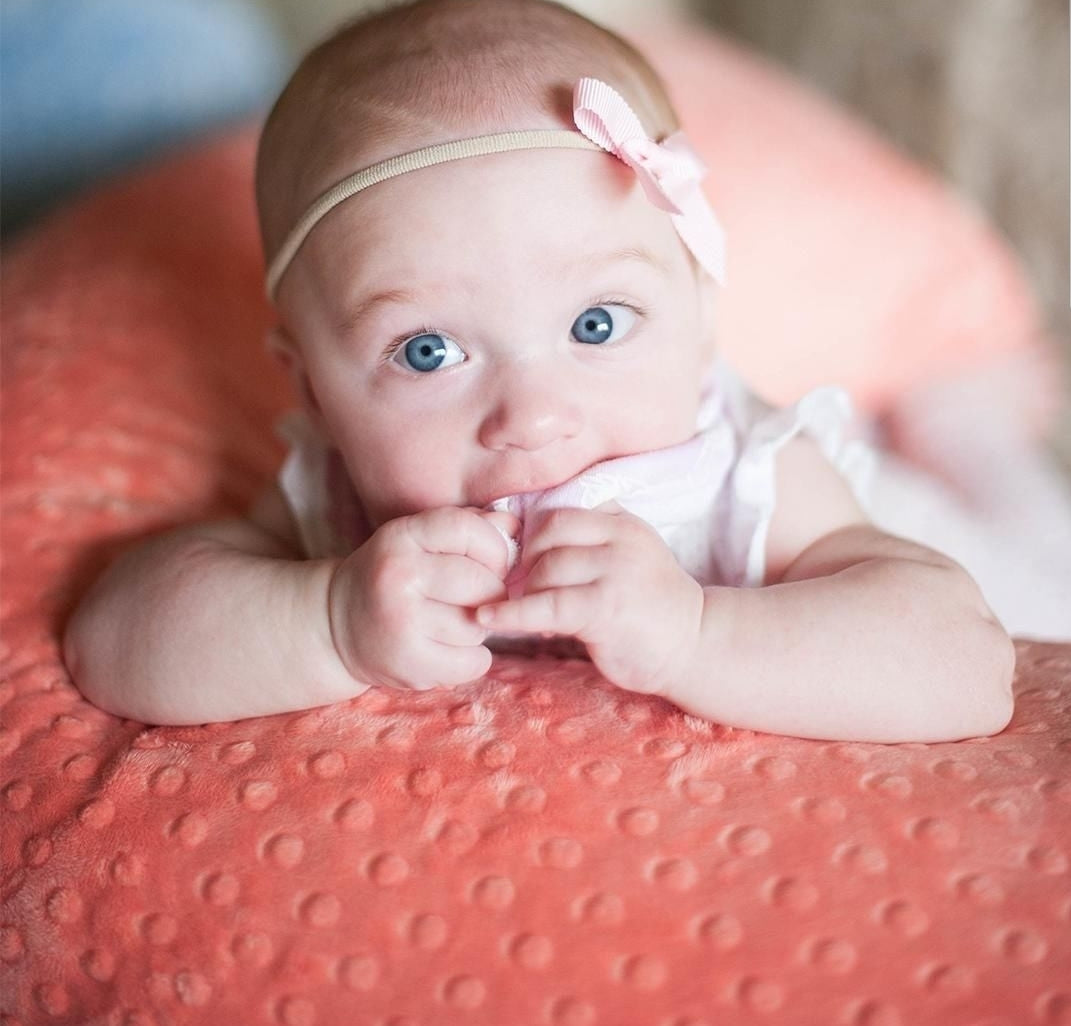 Luna Lullaby Nursing Pillow - Papaya Dot