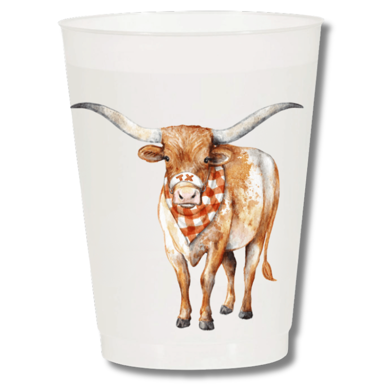 Longhorn Frosted 16 oz Cup Set