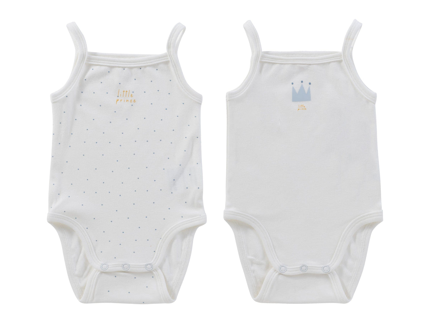 Little Crown Onesie Set of 2 - Blue