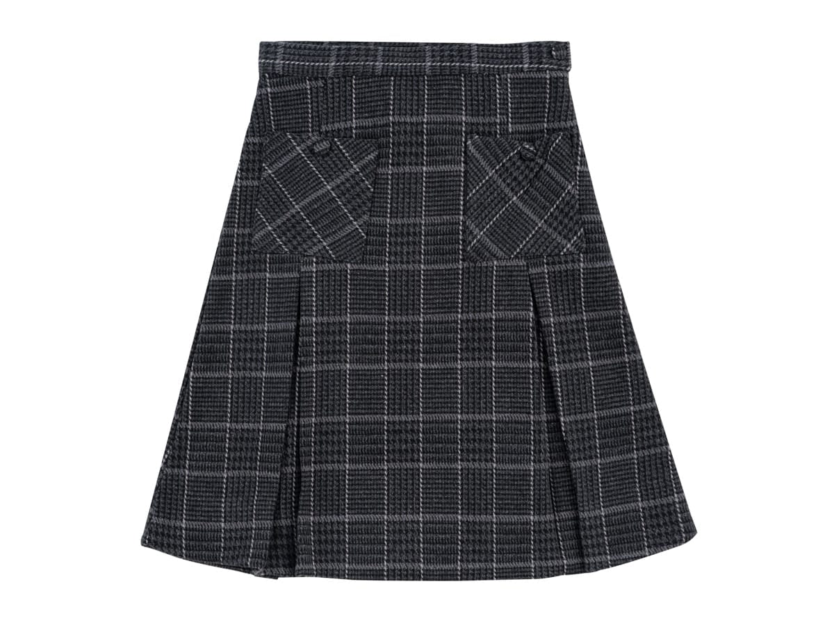 Leslie Wool Skirt - Grey