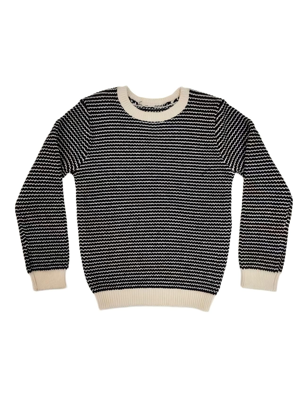 Kenny Textured Sweater - Navy