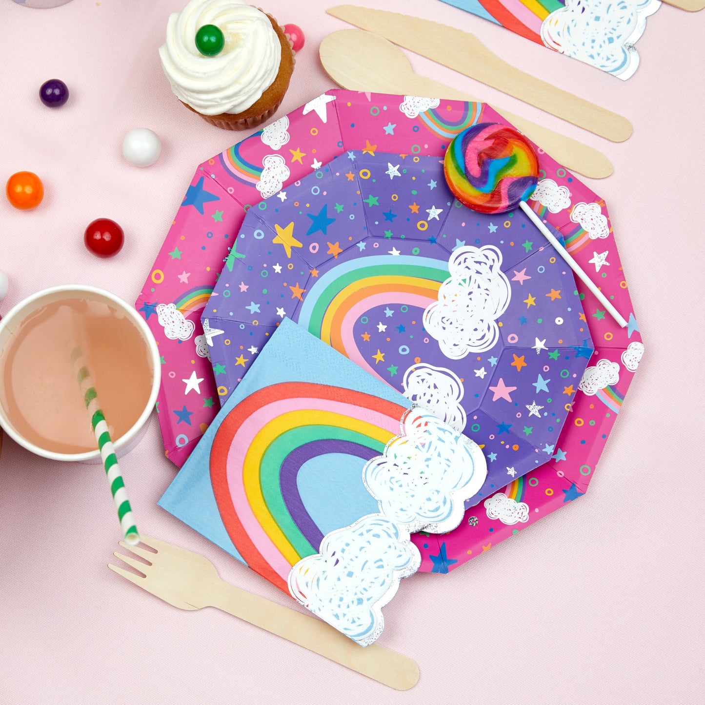Coterie x Sparkella Rainbow Small Plates (10 per pack)