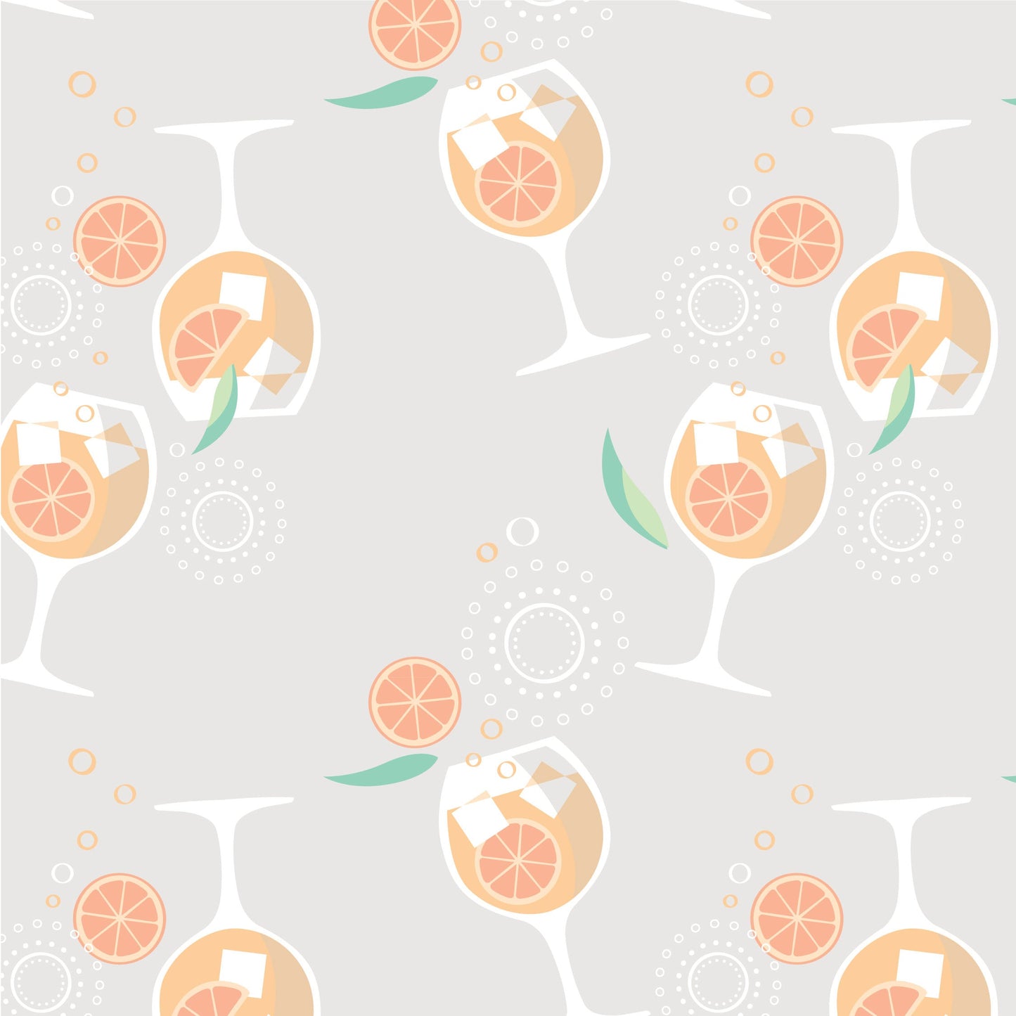 Amalfi Coast Aperol Spritz Gray Two-Piece Set