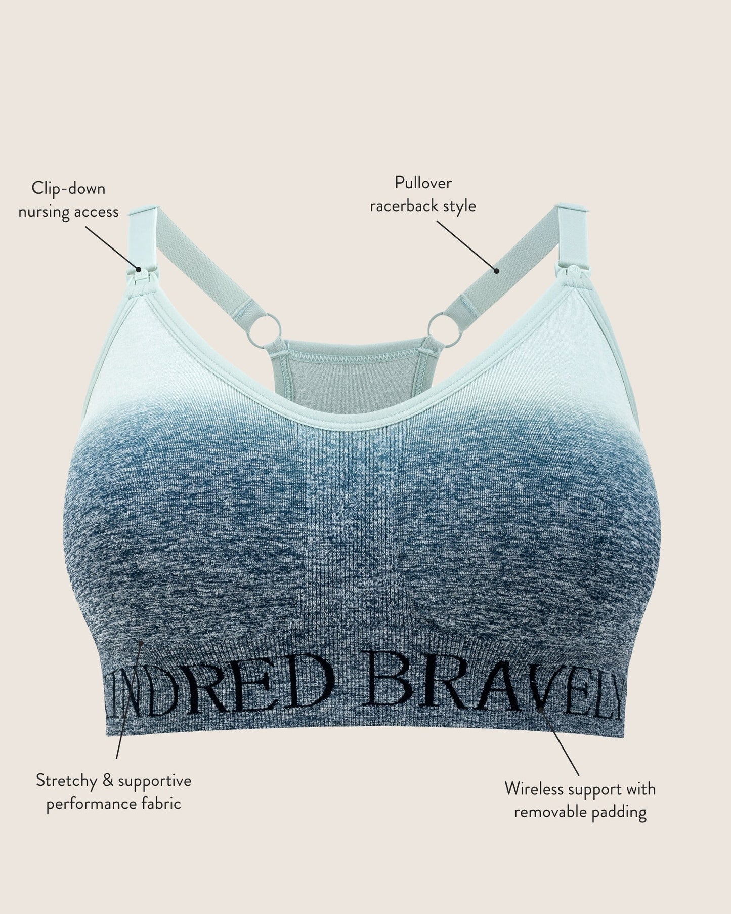 Sublime® Low Impact Nursing Sports Bra | Black