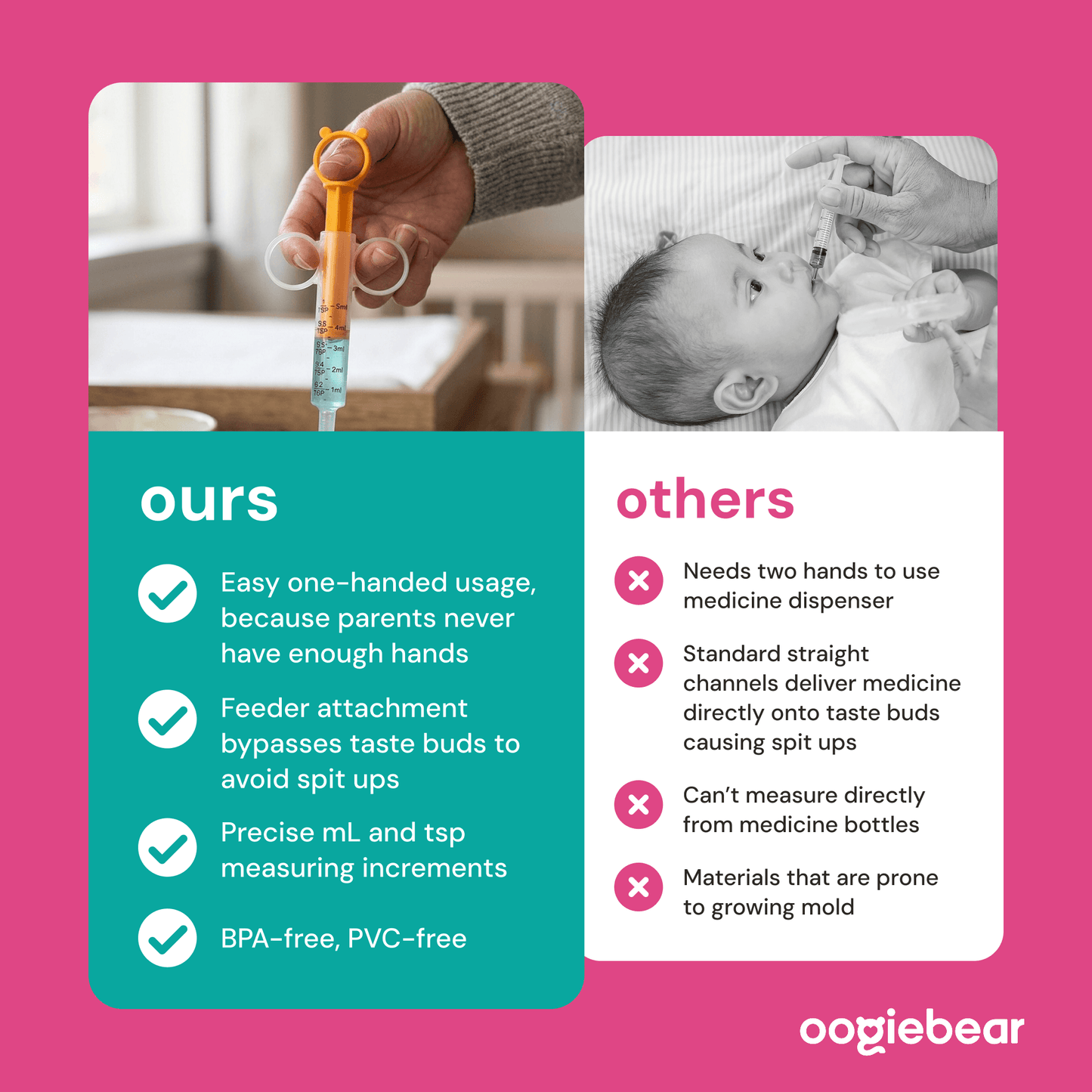 baby medicine syringe + feeder