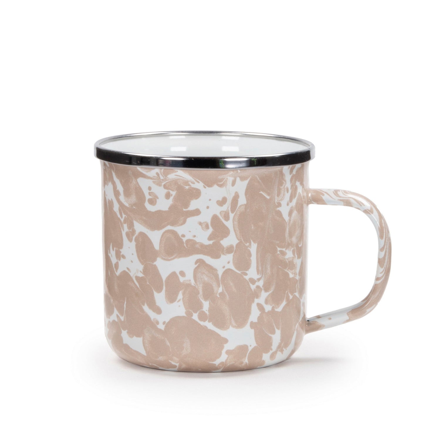 Taupe Swirl 12 oz Mugs - Set of 4