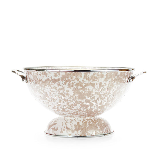 Taupe Swirl Large Colander